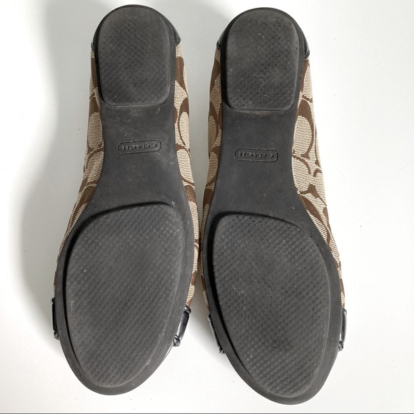 Coach Women's Natural London Signature Ballet Flat - Picture 5 of 5